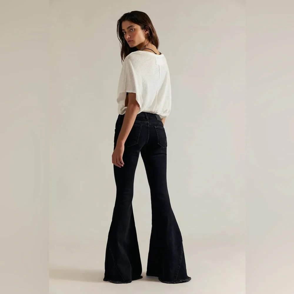 We The Free Emre Low-Rise Flare Jeans from Free People - Picture 3 of 5
